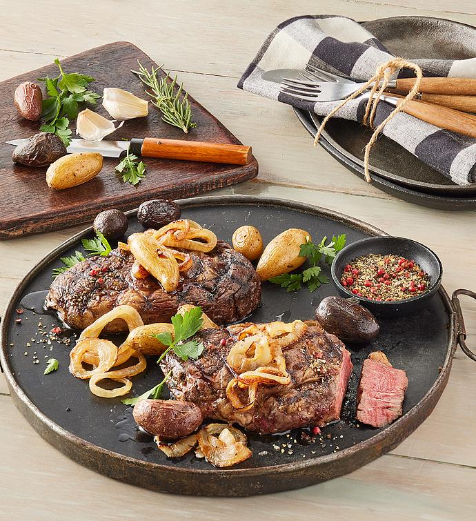 Bison Ribeye Steak Two 10 Ounce