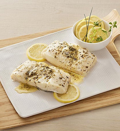 Atlantic Haddock with Lemon Herb Butter - Entrée for 2