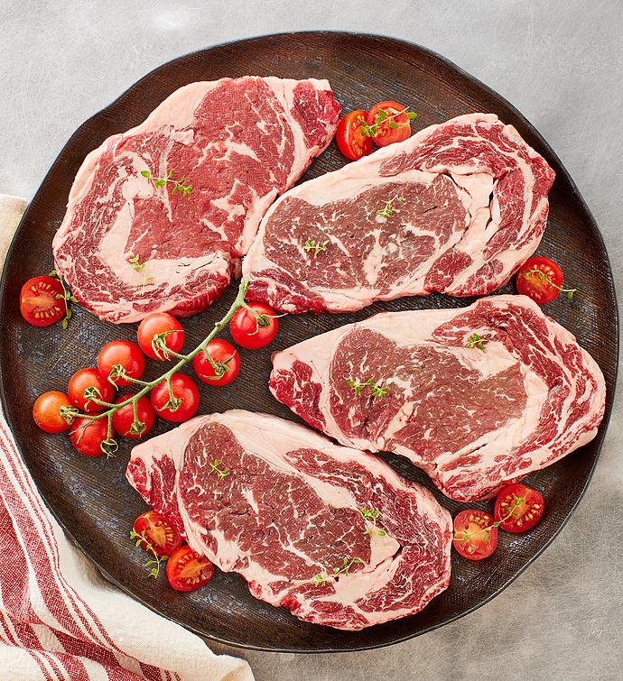 Grass-Fed Ribeye Steak - Four 10-Ounce