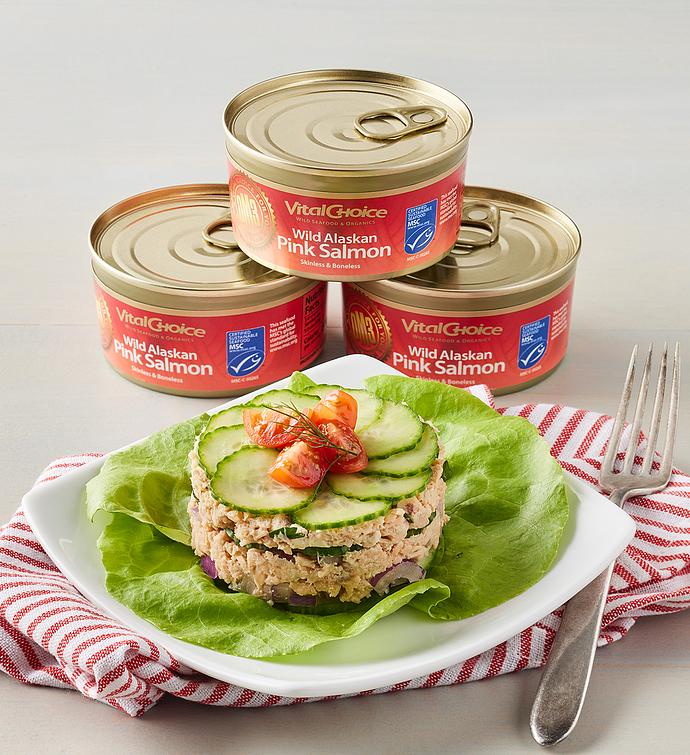 MSC Wild Alaskan Pink Salmon skinless, boneless, oz cans