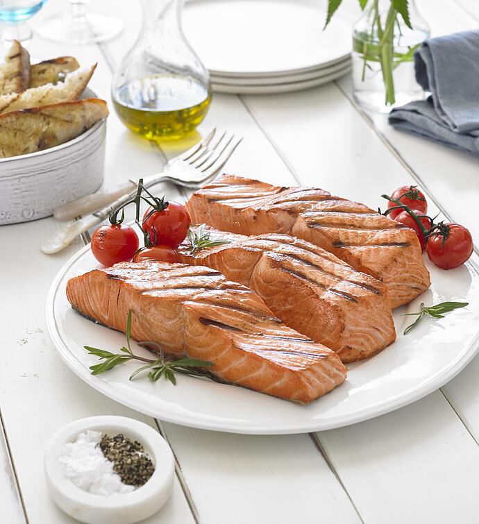MSC Wild Copper River King Salmon skin on, boneless, oz portions