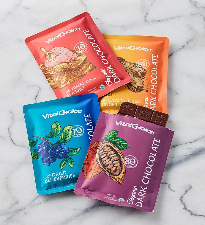 Organic Dark Chocolate Bar Sampler Vital Choice