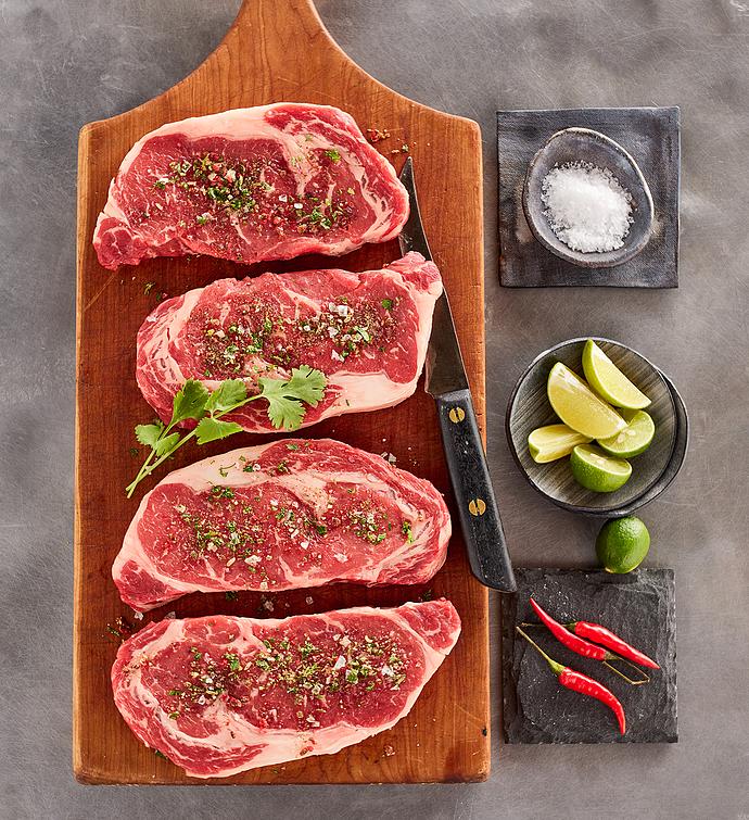 Grass-Fed Ribeye Steak - Four 10-Ounce