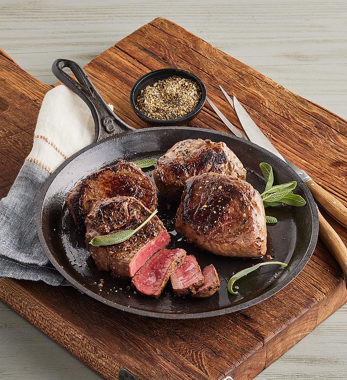 Grass Fed Beef Top Sirloin Steaks   Four 6 Ounce