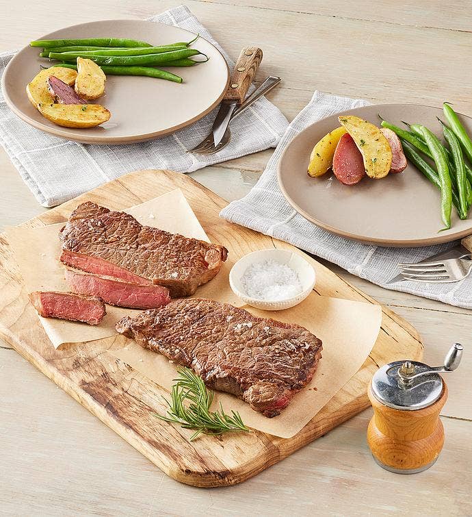 Bison New York Strip Steaks Two Ounce