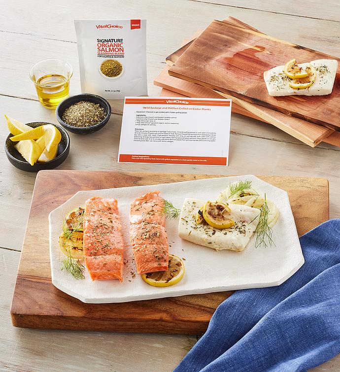 Cedar-Planked Sockeye and Halibut Recipe Kit