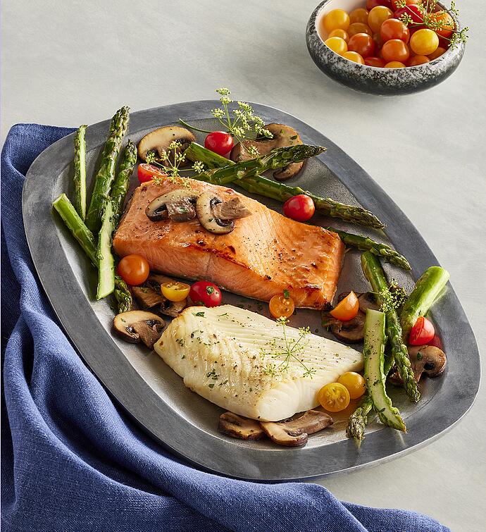 MSC Wild Alaskan Sockeye & Halibut Duo skinless, boneless, oz portions, of each