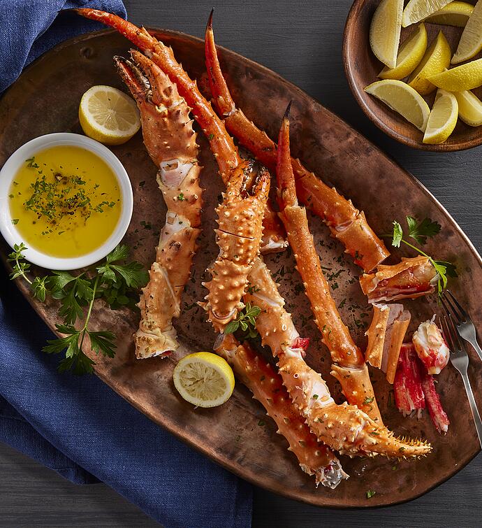 Wild Alaskan Golden King Crab Legs and Claw