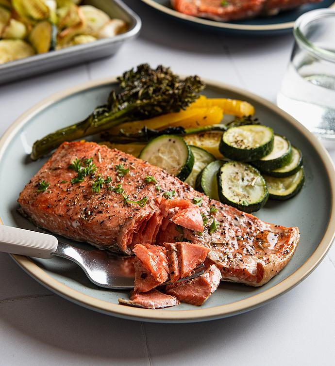 Wild Copper River Sockeye Salmon skin on, boneless portions