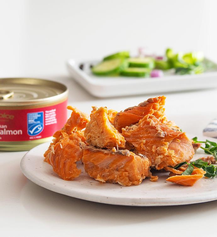 MSC Canned Sockeye Salmon with edible skin & bones, no added salt