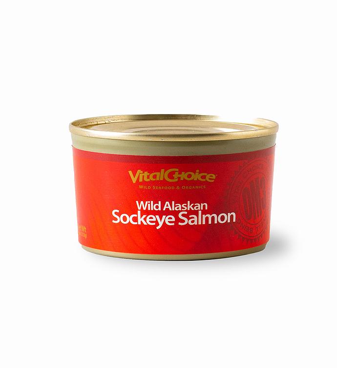 MSC Canned Sockeye Salmon - with edible skin and bones, 7.5 oz cans (6)