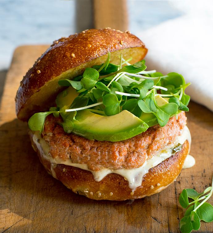 MSC Wild Sockeye Salmon Burgers - 4 oz each 