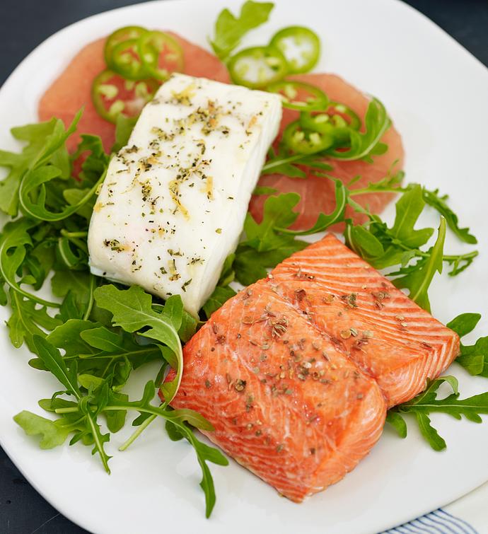 MSC Wild Alaskan Sockeye & Halibut Duo skinless, boneless, oz portions, of each