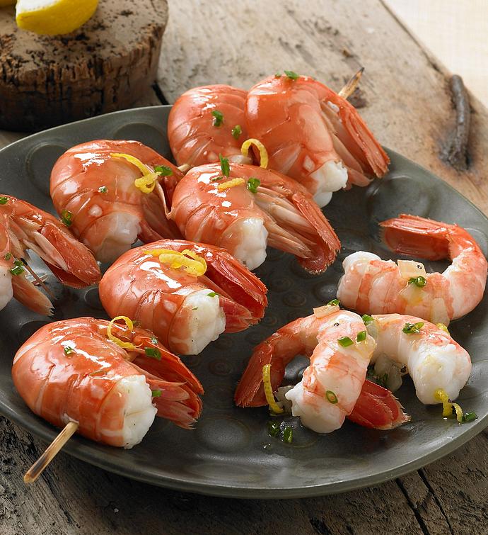 Wild Alaskan Spot Prawns   frozen in seawater