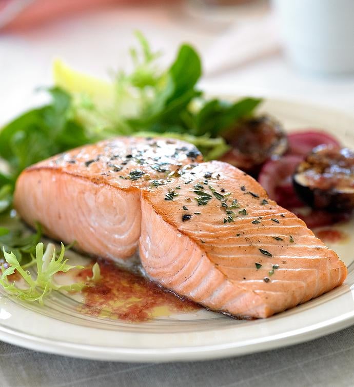 Wild Pacific King Salmon skin on portions