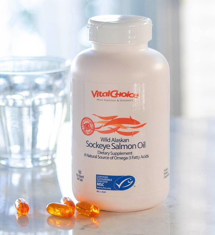 MSC Wild Alaskan Sockeye Salmon Oil   1,000mg gel caps