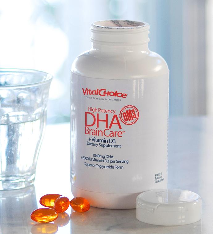High DHA Brain Care + Vitamin D3   NSF Certified for Sport